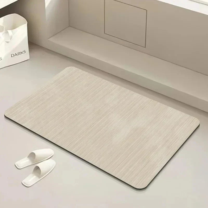 Diatomeeënaarde Badmat Sneldrogend Antislip Absorberend Duurzaam Voetmatje Badkamer Natuurlijk Steenmat | Sansoti