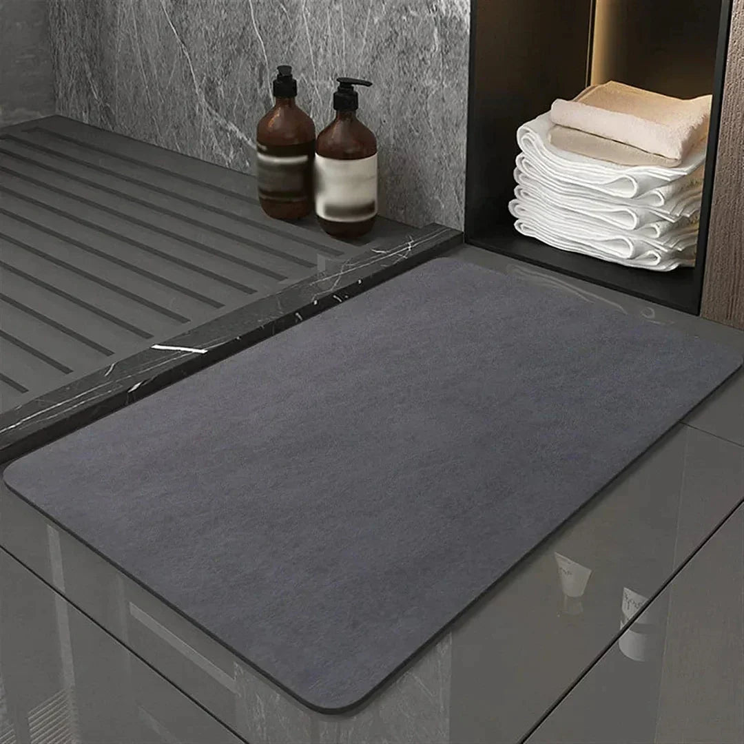 Diatomeeënaarde Badmat Sneldrogend Antislip Absorberend Duurzaam Voetmatje Badkamer Natuurlijk Steenmat | Sansoti