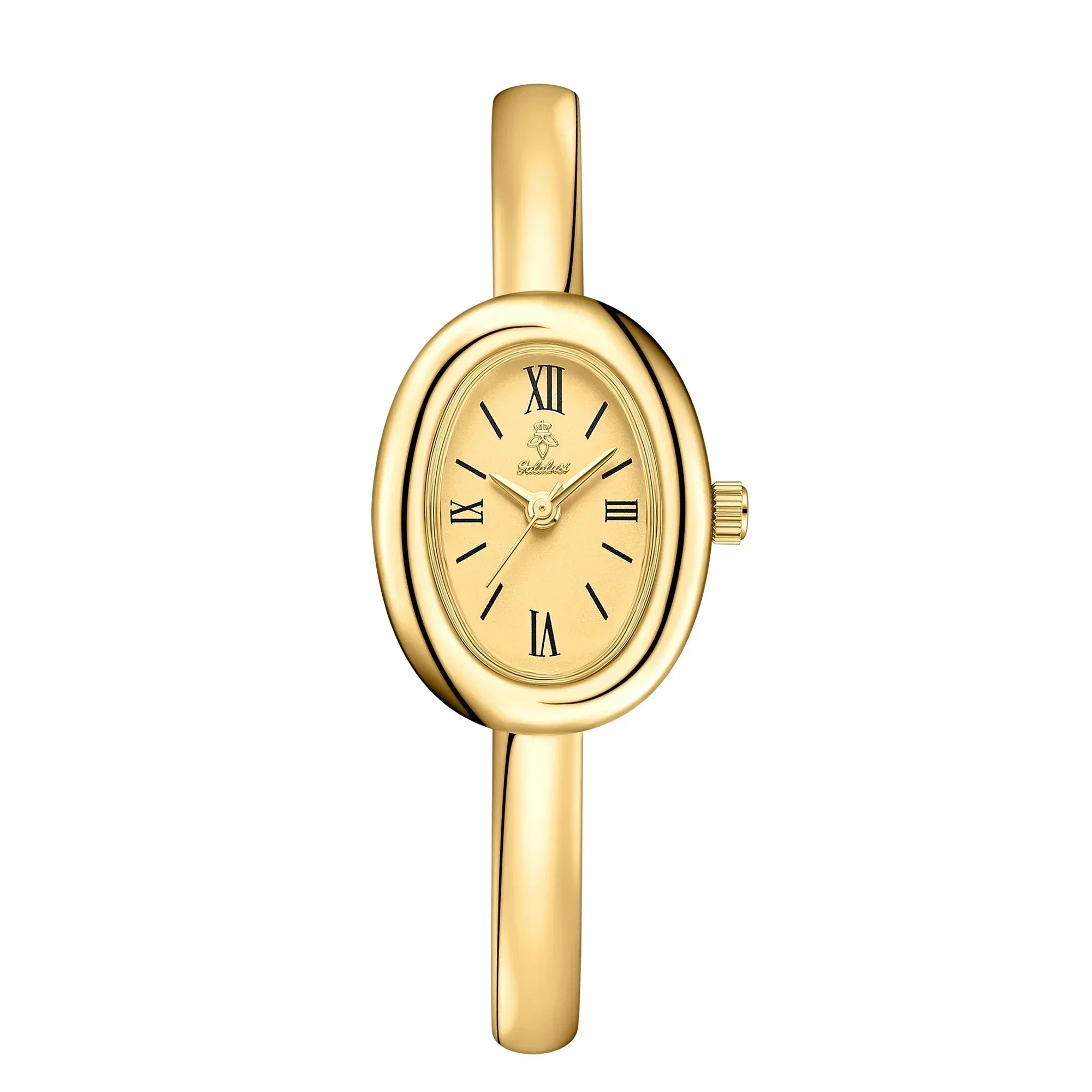 Ovale Armband Horloge – Modern & Klassiek Dameshorloge met Luxe Gouden Uitstraling | Sansoti