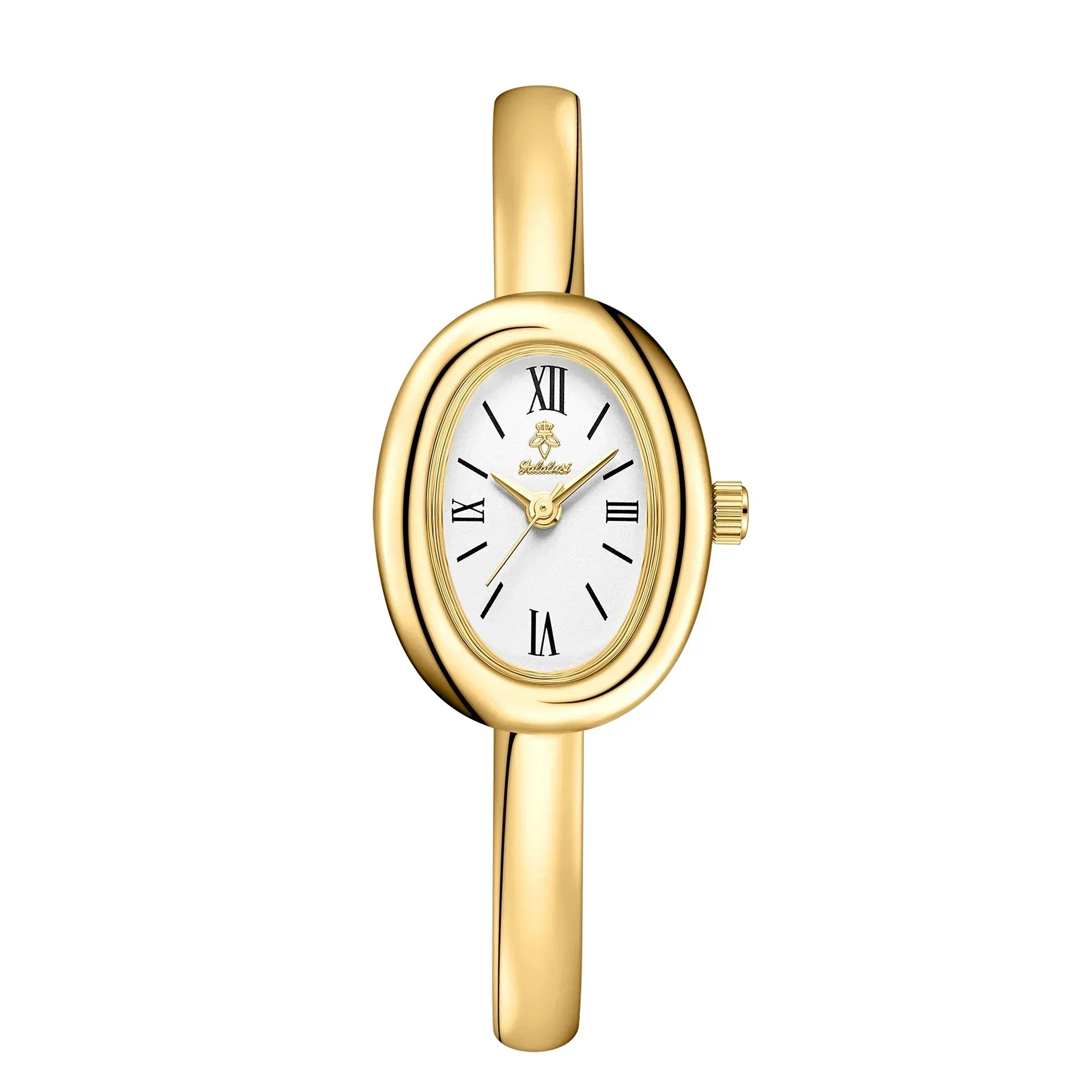 Ovale Armband Horloge – Modern & Klassiek Dameshorloge met Luxe Gouden Uitstraling | Sansoti