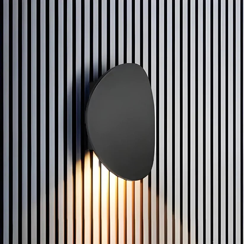 Applique murale ronde en aluminium avec éclairage LED, design moderne, pour salon, chambre et couloir, éclairage d’ambiance | Sansoti