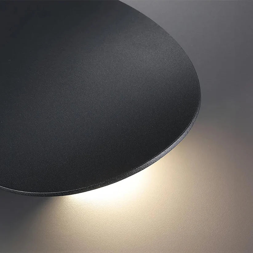 Applique murale ronde en aluminium avec éclairage LED, design moderne, pour salon, chambre et couloir, éclairage d’ambiance | Sansoti