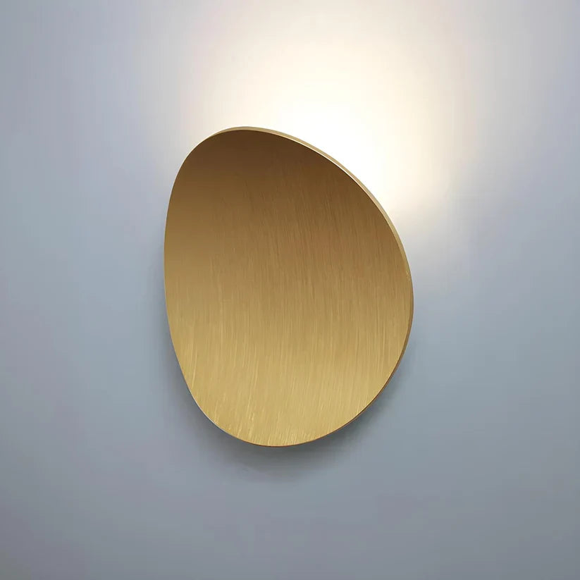 Applique murale ronde en aluminium avec éclairage LED, design moderne, pour salon, chambre et couloir, éclairage d’ambiance | Sansoti