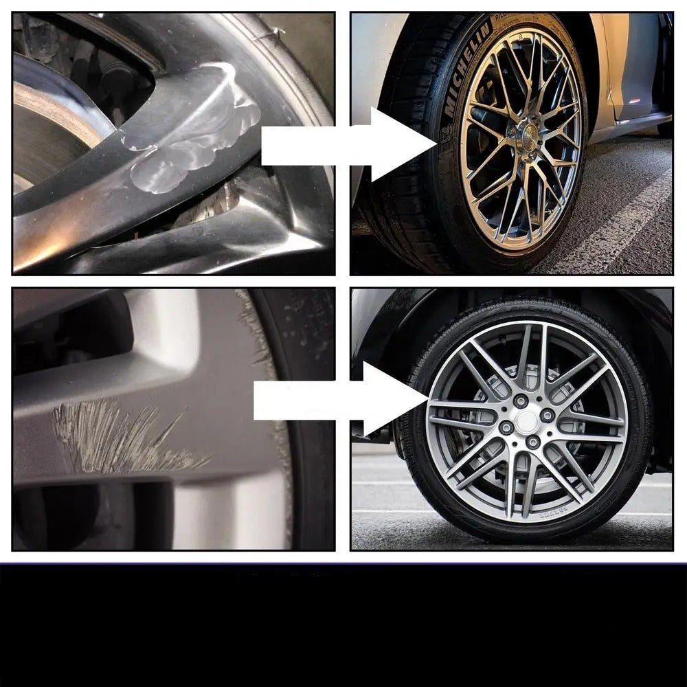 Velgenreparatieset voor Lichtmetalen Velgen Krassen Schade Herstellen Zelf Repareren Auto Velgonderhoud Accessoires | Sansoti