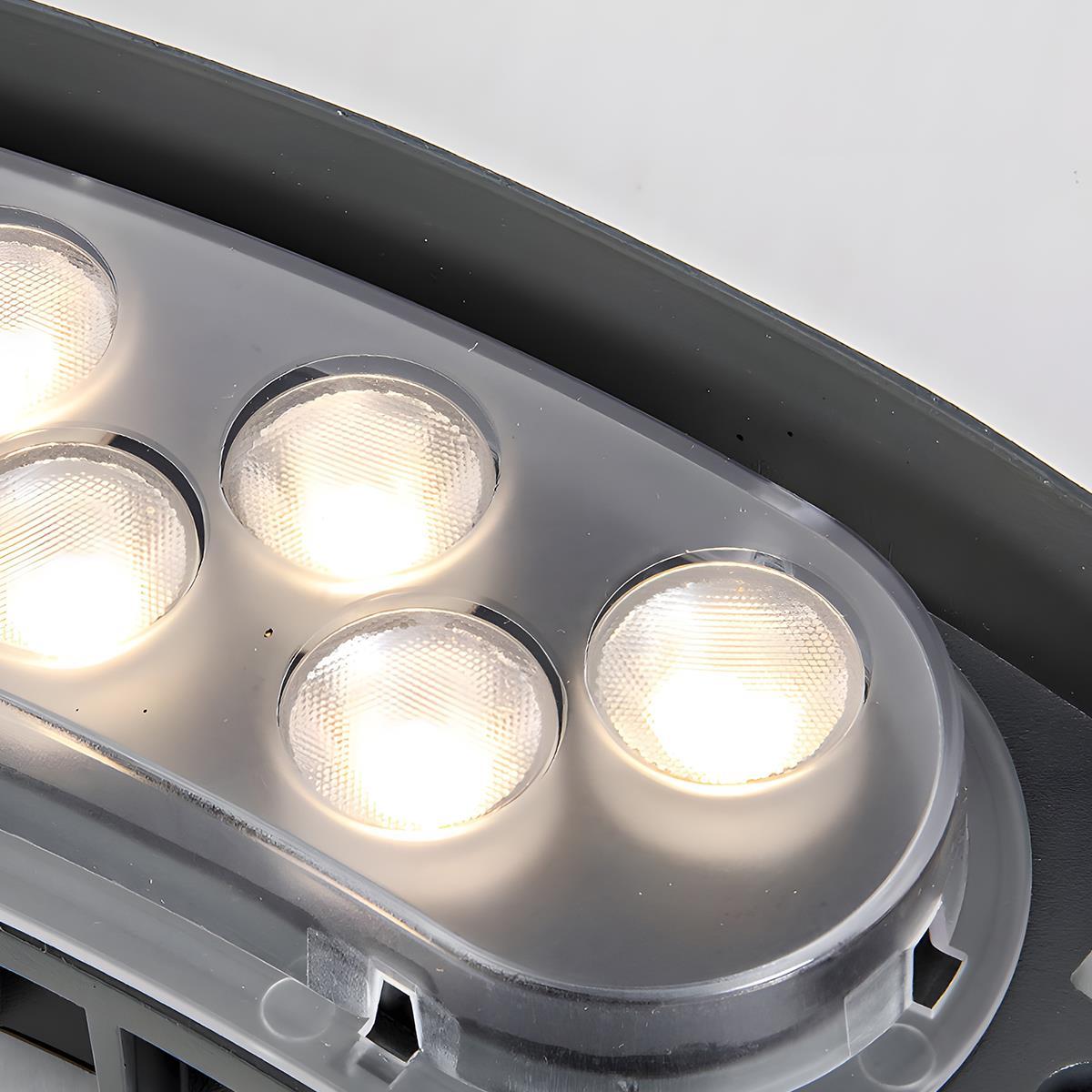 Gartenspot LED Bogen Erdspieß 12W Schwarz Garten Einfahrt Baumbeleuchtung IP65 Landschaftsbeleuchtung Erdspieß RGB Warmweiß Außen Spot | Restfield