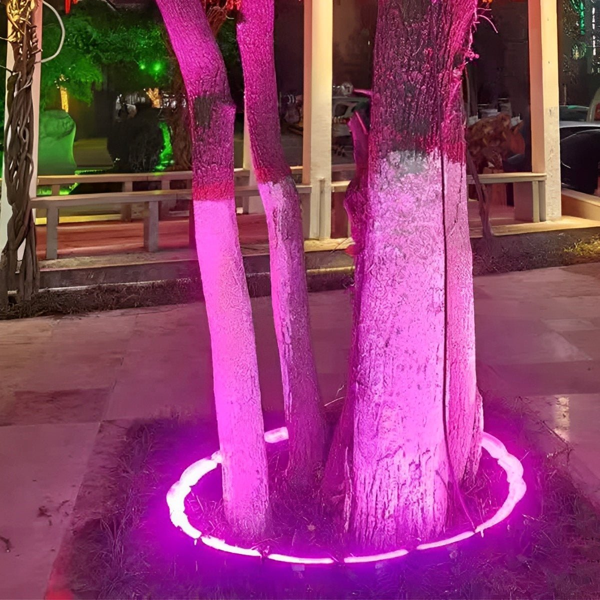 Gartenspot LED Bogen Erdspieß 12W Schwarz Garten Einfahrt Baumbeleuchtung IP65 Landschaftsbeleuchtung Erdspieß RGB Warmweiß Außen Spot | Restfield
