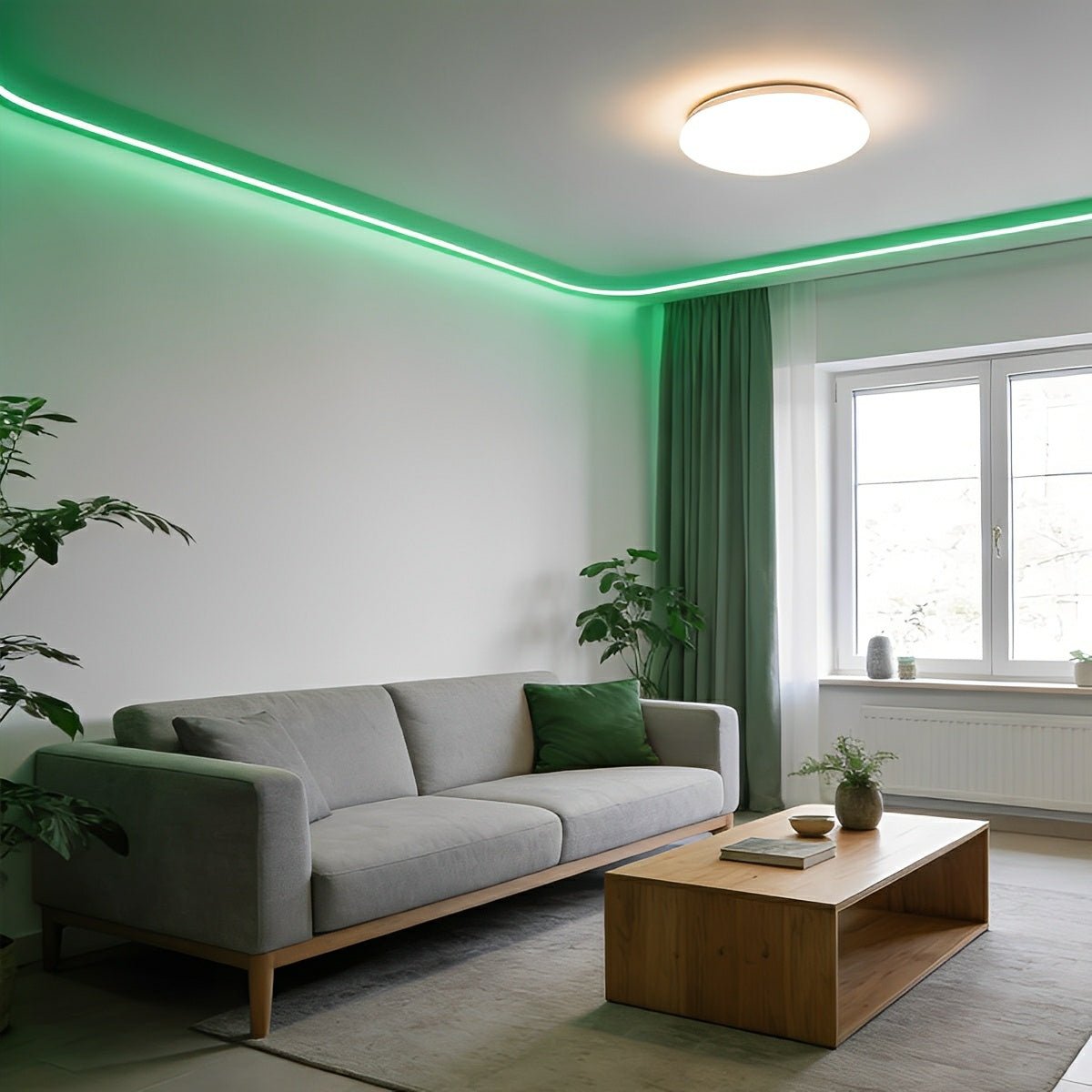 Ruban néon LED flexible étanche IP67 à température de couleur réglable, éclairage d’ambiance moderne pour éclairage d’accent encastré | Sansoti