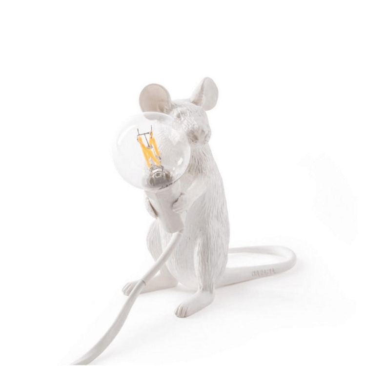 Decoratieve Muisvormige Tafellamp – Modern Design in Kunsthars – LED Verlichting voor Woonkamer, Slaapkamer & Kantoor | Sansoti