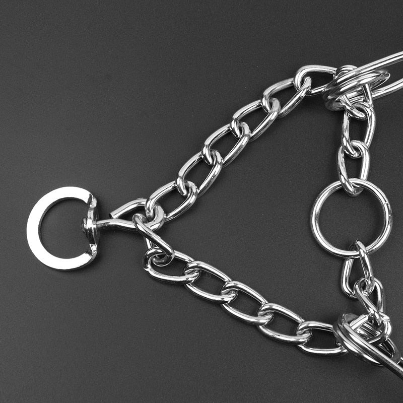 Verstelbare Trainingsband Hond met Gummi Punten Metalen Schakels Medium tot Groot Gedragstraining Opvoeding | Sansoti