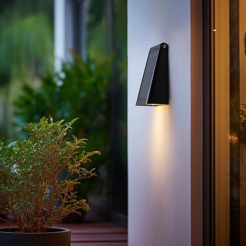 Solar-Downlight-Wandleuchte für den Außenbereich mit verstellbarem Solarpanel und IP65 | Restfield