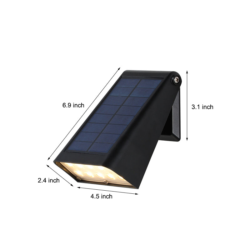 Solar-Downlight-Wandleuchte für den Außenbereich mit verstellbarem Solarpanel und IP65 | Restfield