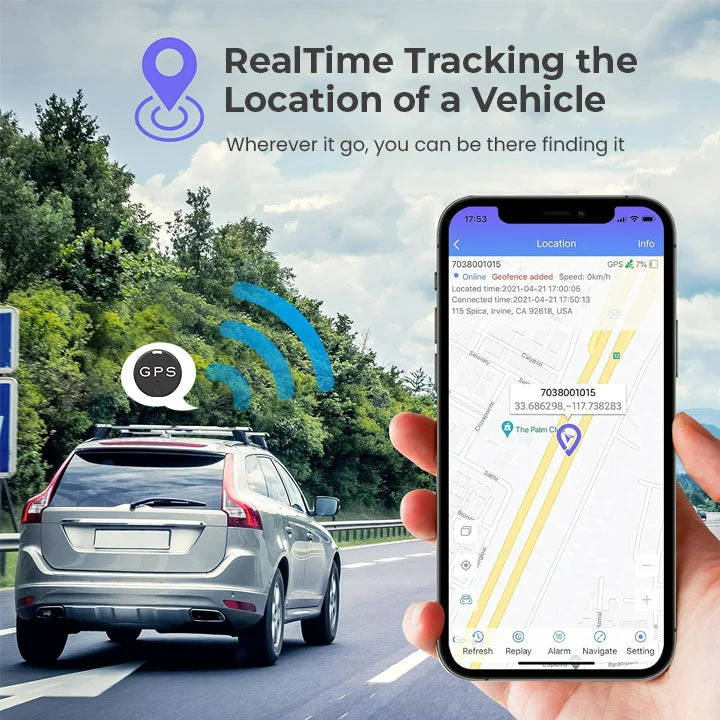 MicroMag Tracker - Mini Magnetische GPS Tracker - Realtime Locatie Volgen | Sansoti