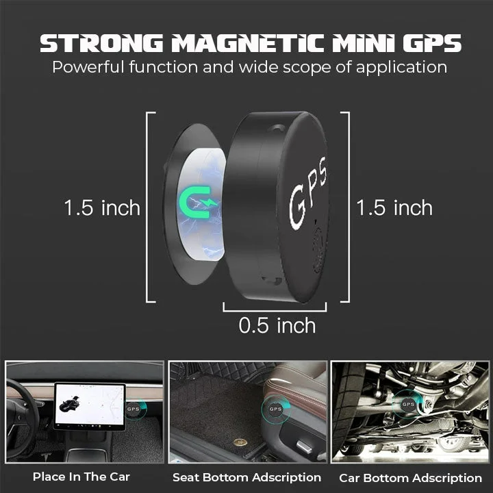 MicroMag Tracker - Mini Magnetische GPS Tracker - Realtime Locatie Volgen | Sansoti