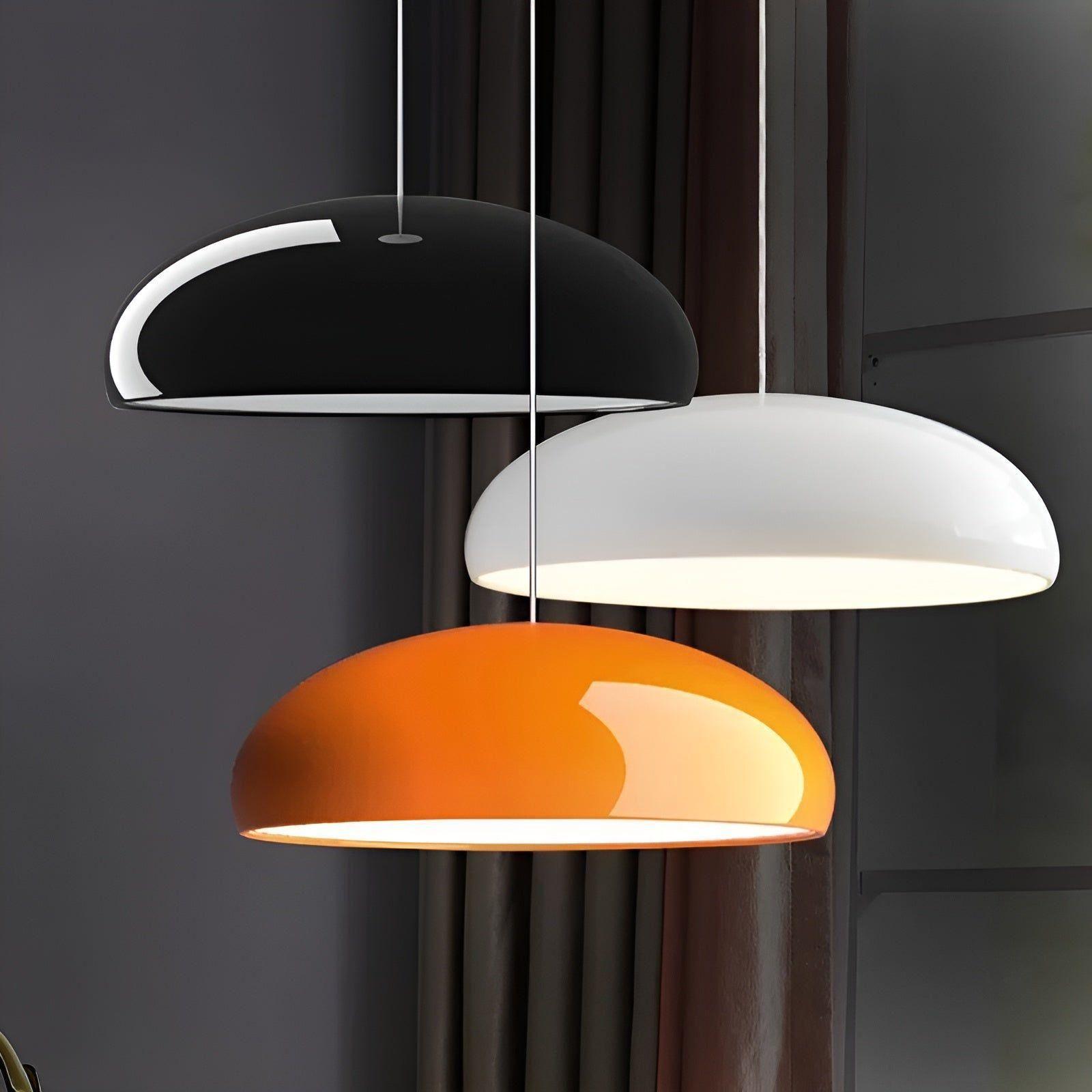 Hanglamp Rond Glanzend Metaal Nordic Design LED Eettafel | Sansoti