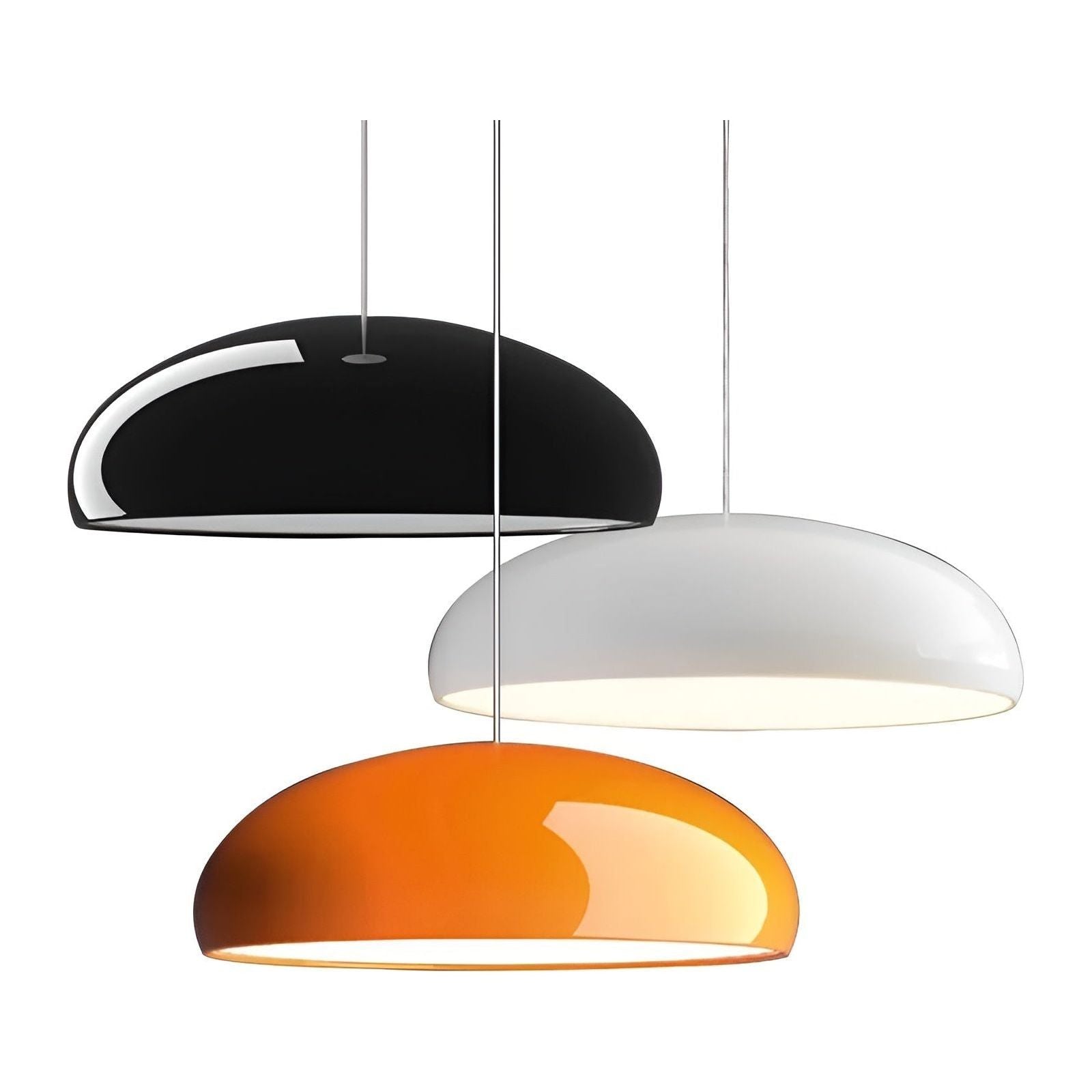 Hanglamp Rond Glanzend Metaal Nordic Design LED Eettafel | Sansoti