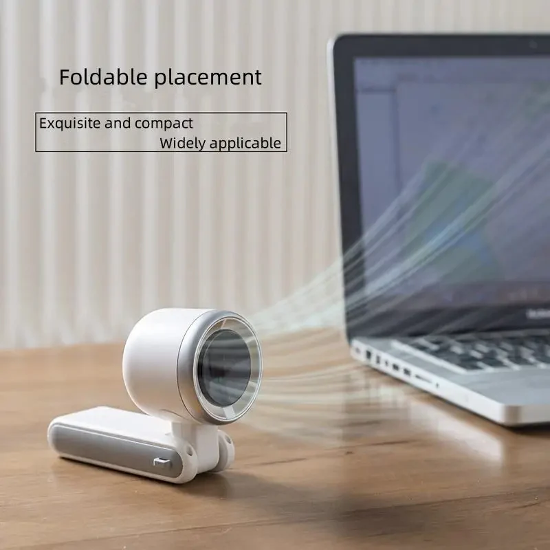 Opvouwbare Handventilator met Digitaal Display – 5 Snelheden, 180° Verstelbaar & Draagbaar voor Thuis | Sansoti