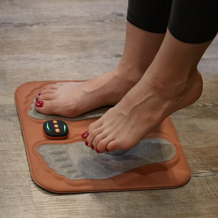 Voetmassagemat met Elektrische Stimulatie Kopervezel voor Thuis Ontspanning Vermoeide Voeten Wellness | Sansoti