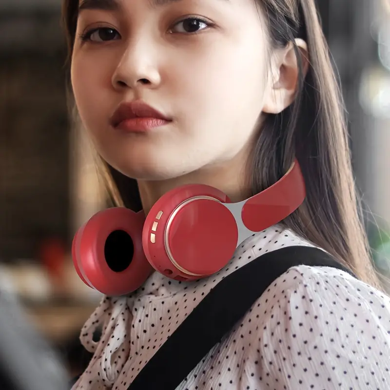 Draadloze Over-Ear Koptelefoon met Bluetooth en Lange Accuduur voor Muziek en Podcasts | Sansoti