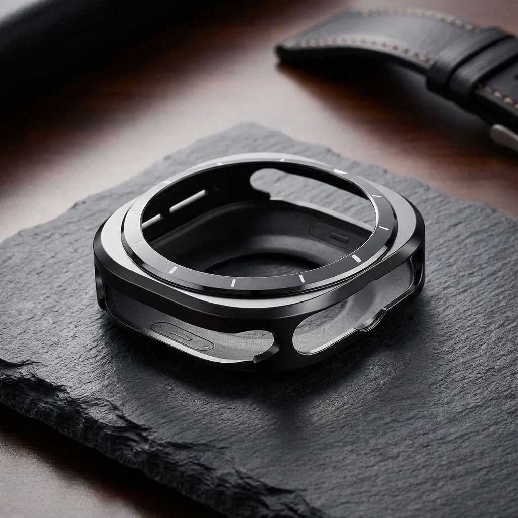 Smartwatch Protective Case Titanium Alloy 47mm Screen Housing Band Compatible Watch Accessory Stylish | Sansoti