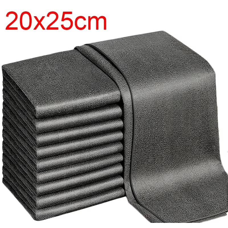 Lot de 10 chiffons en microfibre pour un nettoyage sans traces de la cuisine, de la voiture, des fenêtres et des vitres, respectueux de l’environnement | Sansoti