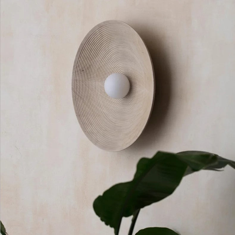 Wandlamp Rond Maan Design LED G4 Japandi Scandinavisch Ø20 Ø50 | Sansoti
