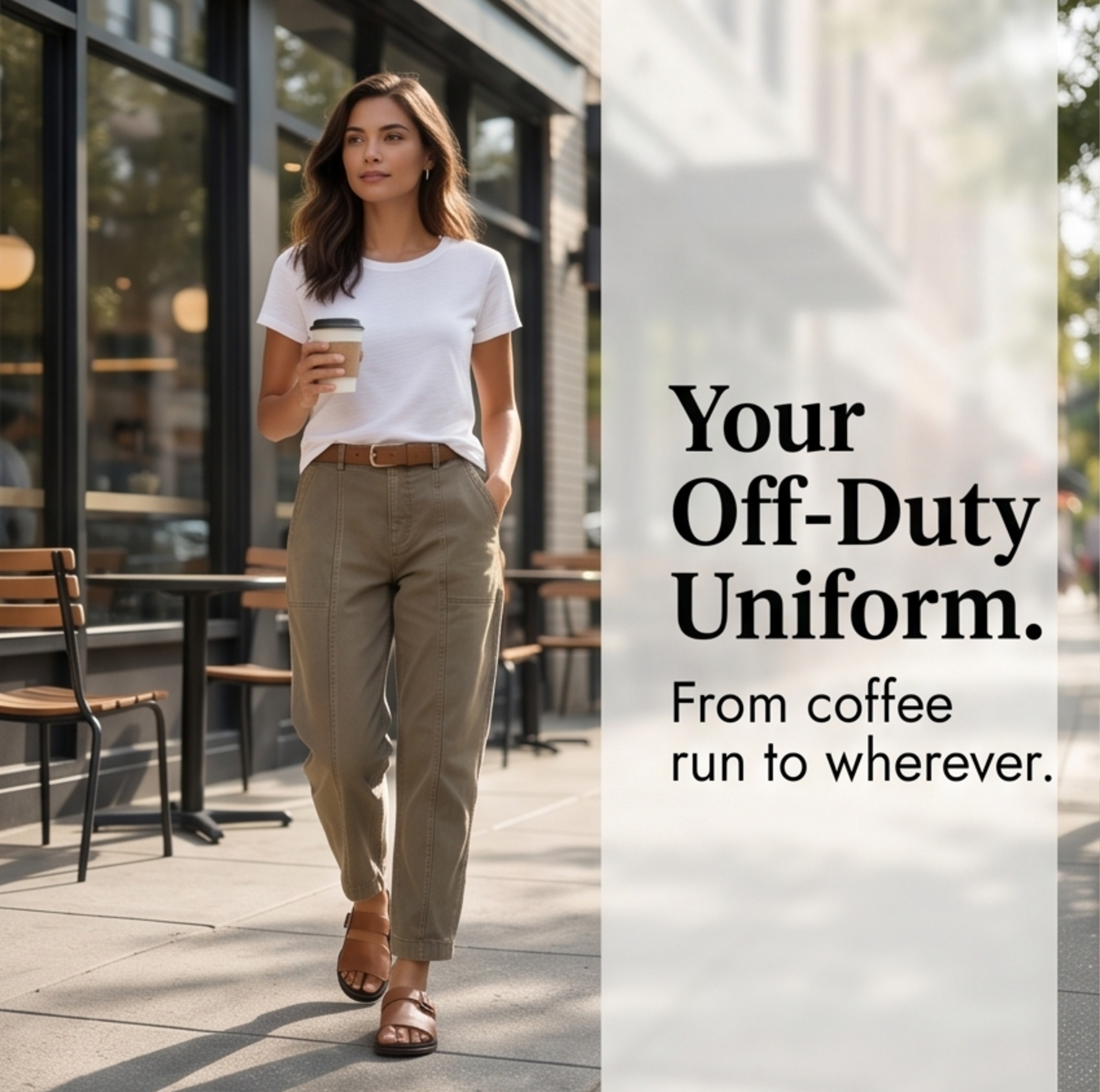Utility Pantalon Hoge Taille Taps Toelopend met Geplooid Enkelboord Casual Werkbroek | Sansoti