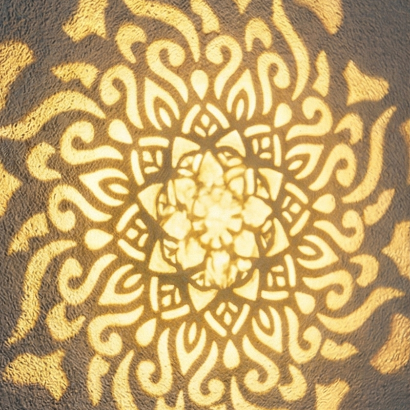 Solar Mandala Projectielicht – Tuindecoratie met Automatische Nachtverlichting en Schaduwpatroon | Sansoti