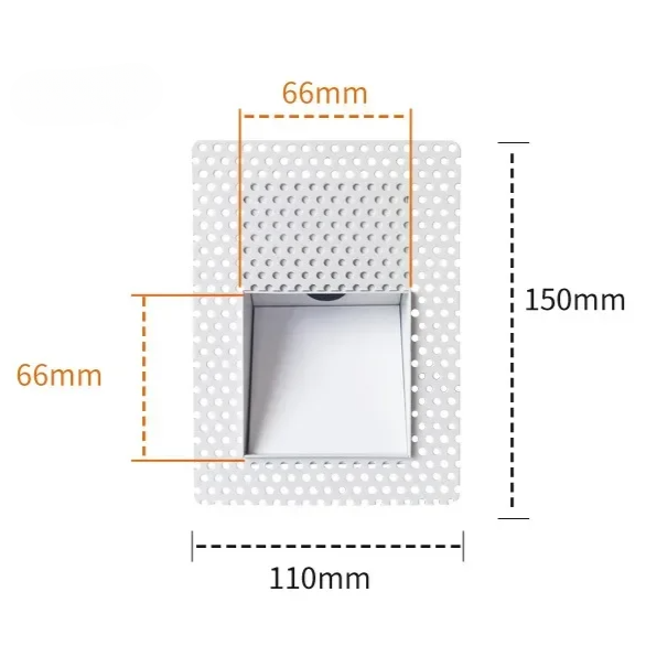 Inbouw Wandlamp LED Sensor 3W Frameloos Modern Trapverlichting Wit | Sansoti