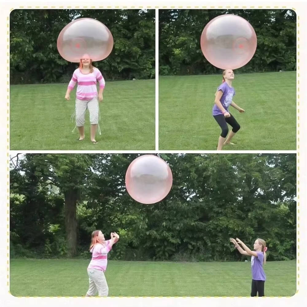Aufblasbare transparente Spielball-Sets, 3 Stück, XL, weich, wasserfest, für Garten, Pool, Strand und Kinder | Sansoti