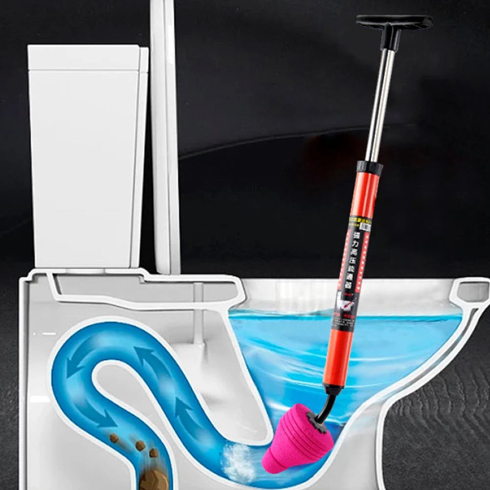Afvoerstokker Hogedruk ABS Rubber 64cm 80PSI 5,5bar Toilet Wastafel Douche Badkuip Keuken Zonder Chemie Herbruikbaar Rood Zwart | Sansoti