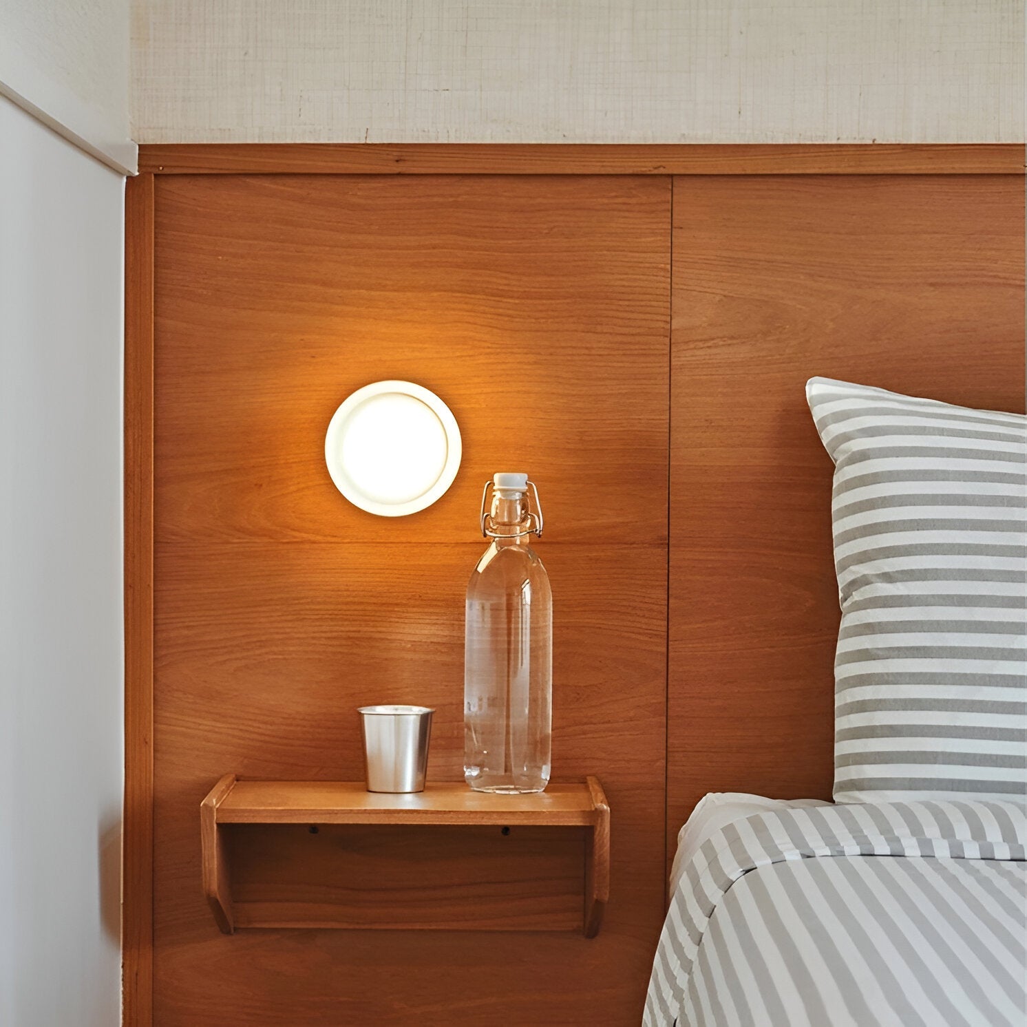 Wandlamp Met Sensor LED Dimpled Acryl Modern Nachtlamp 13,5cm | Sansoti