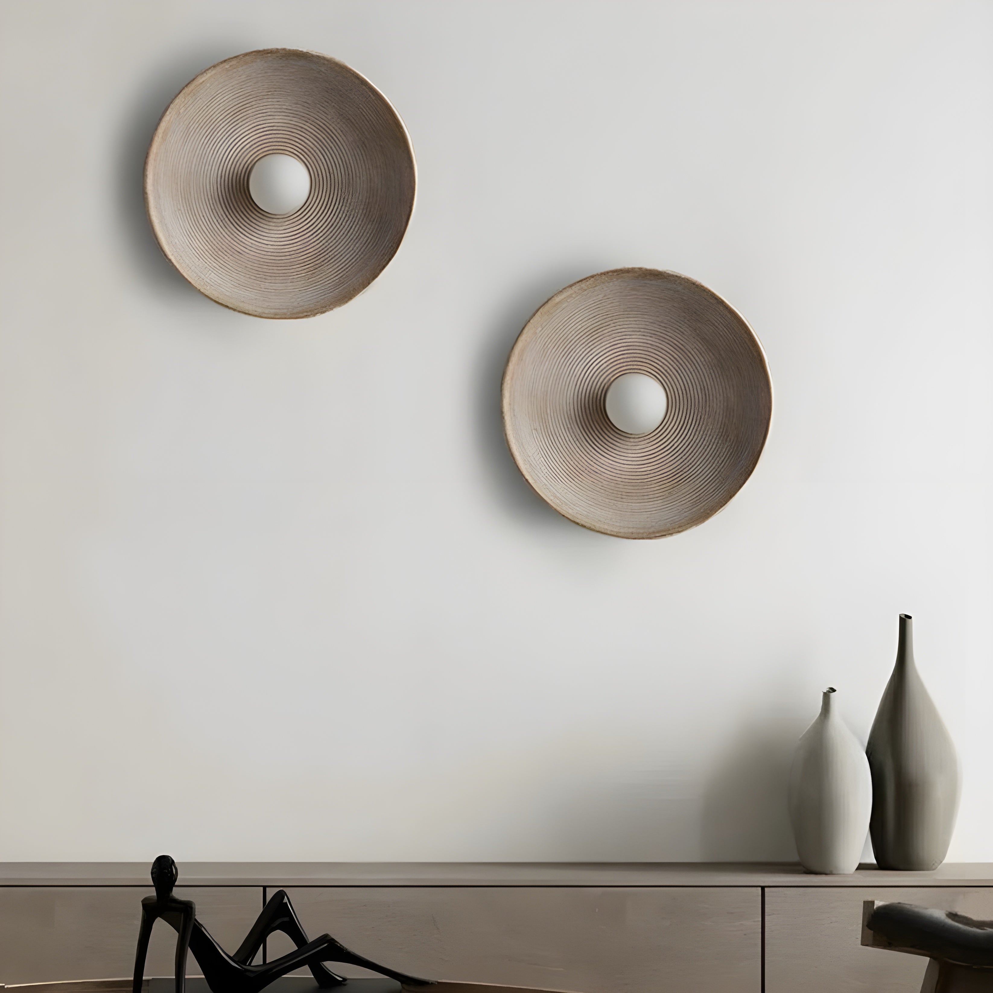 Wandlamp Rond Maan Design LED G4 Japandi Scandinavisch Ø20 Ø50 | Sansoti