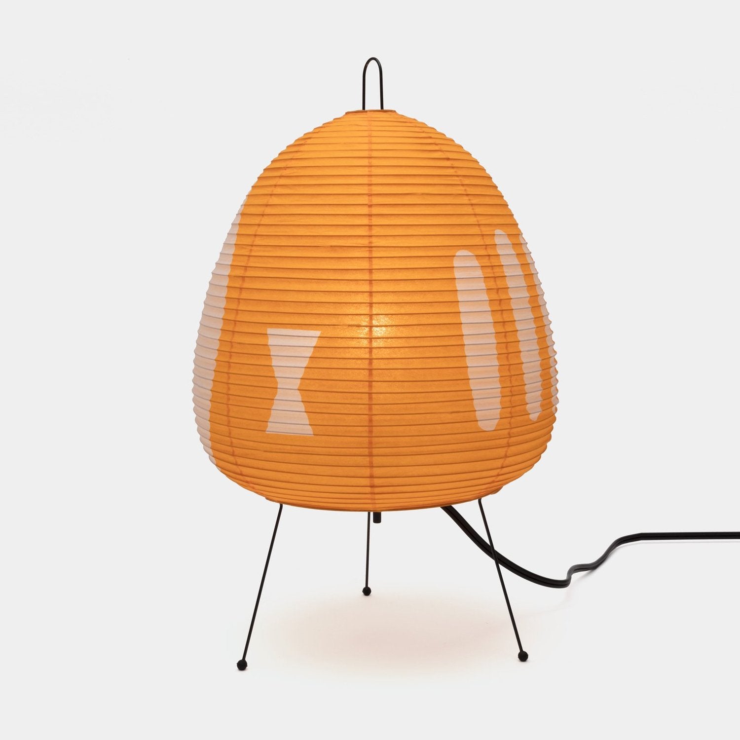 Tafellamp Rijstpapier Japans Design Retro Met IJzeren Voet 47cm E27 | Sansoti