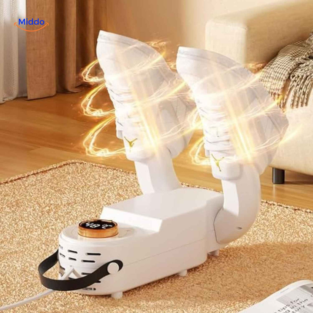 Elektrische Schoenendroger Opvouwbaar 55-60°C Timer Leer Canvas Wol Handschoenen Helmen Stil Compact | Sansoti