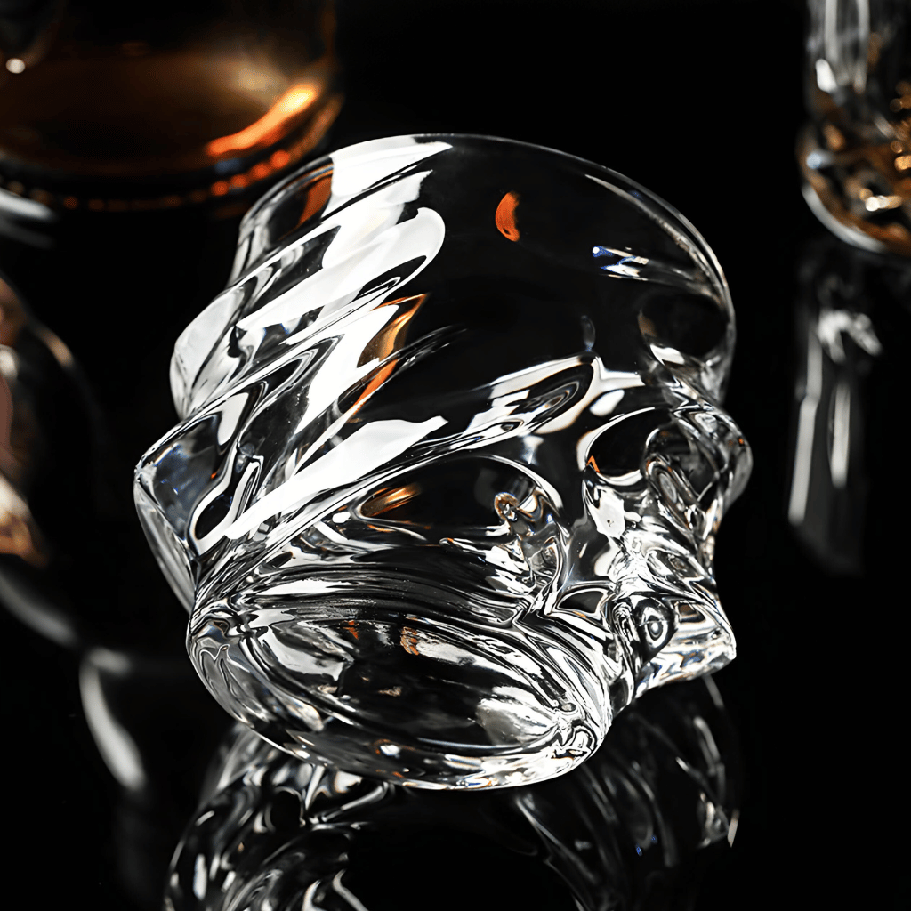 Kristallen Whiskyglas met Tornadovorm 300ml voor Premium Drankbeleving | Handgemaakt Japans-Geïnspireerd Spiraaldesign | Sansoti