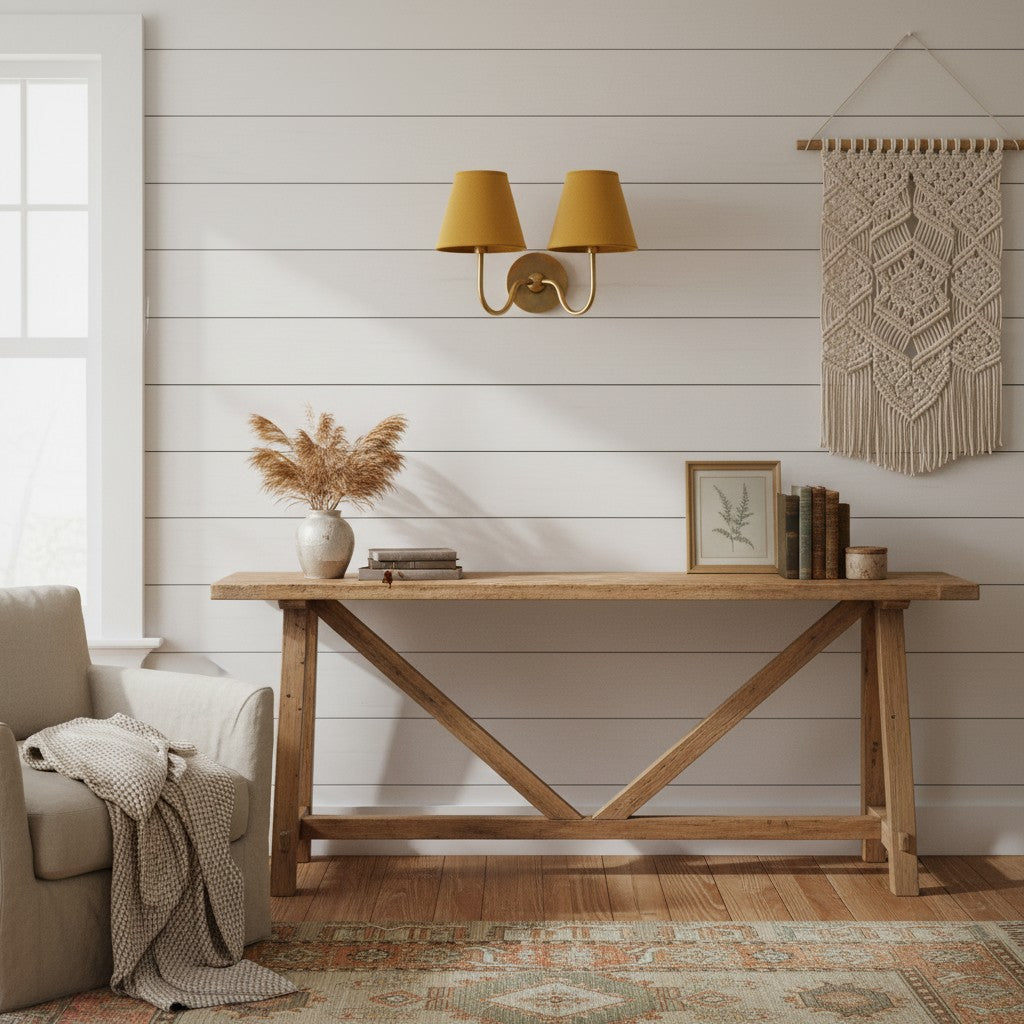 Wandlamp Messing met Stoffen Kap Plissé of Glad Wit Rood Groen Blauw Geel Antiek Brons Chroom 1 of 2 Lichtpunten | Sansoti