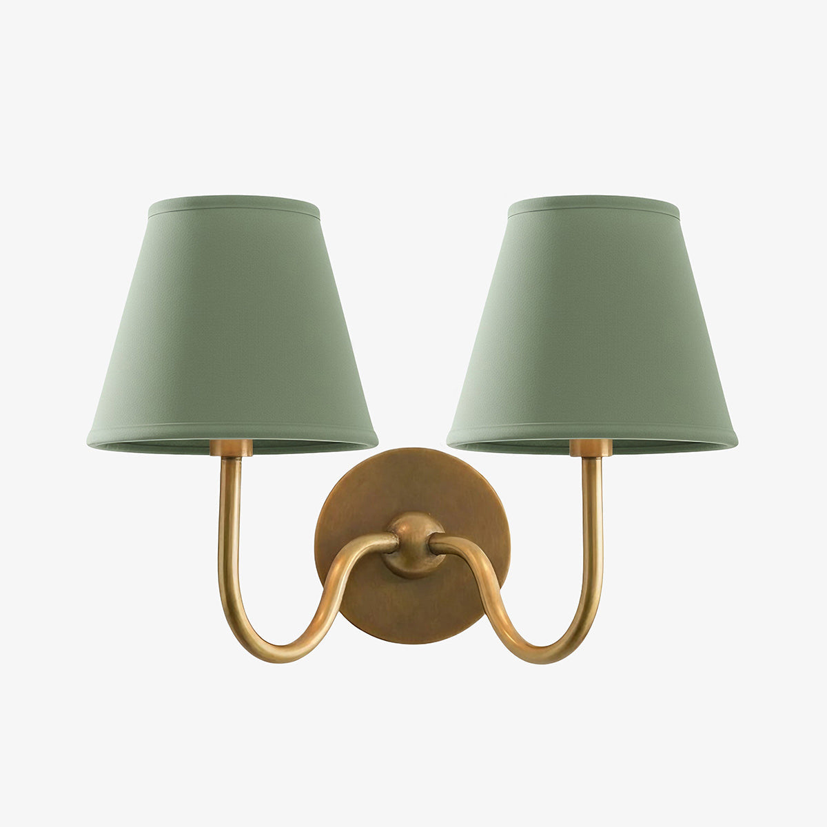 Wandlamp Messing met Stoffen Kap Plissé of Glad Wit Rood Groen Blauw Geel Antiek Brons Chroom 1 of 2 Lichtpunten | Sansoti