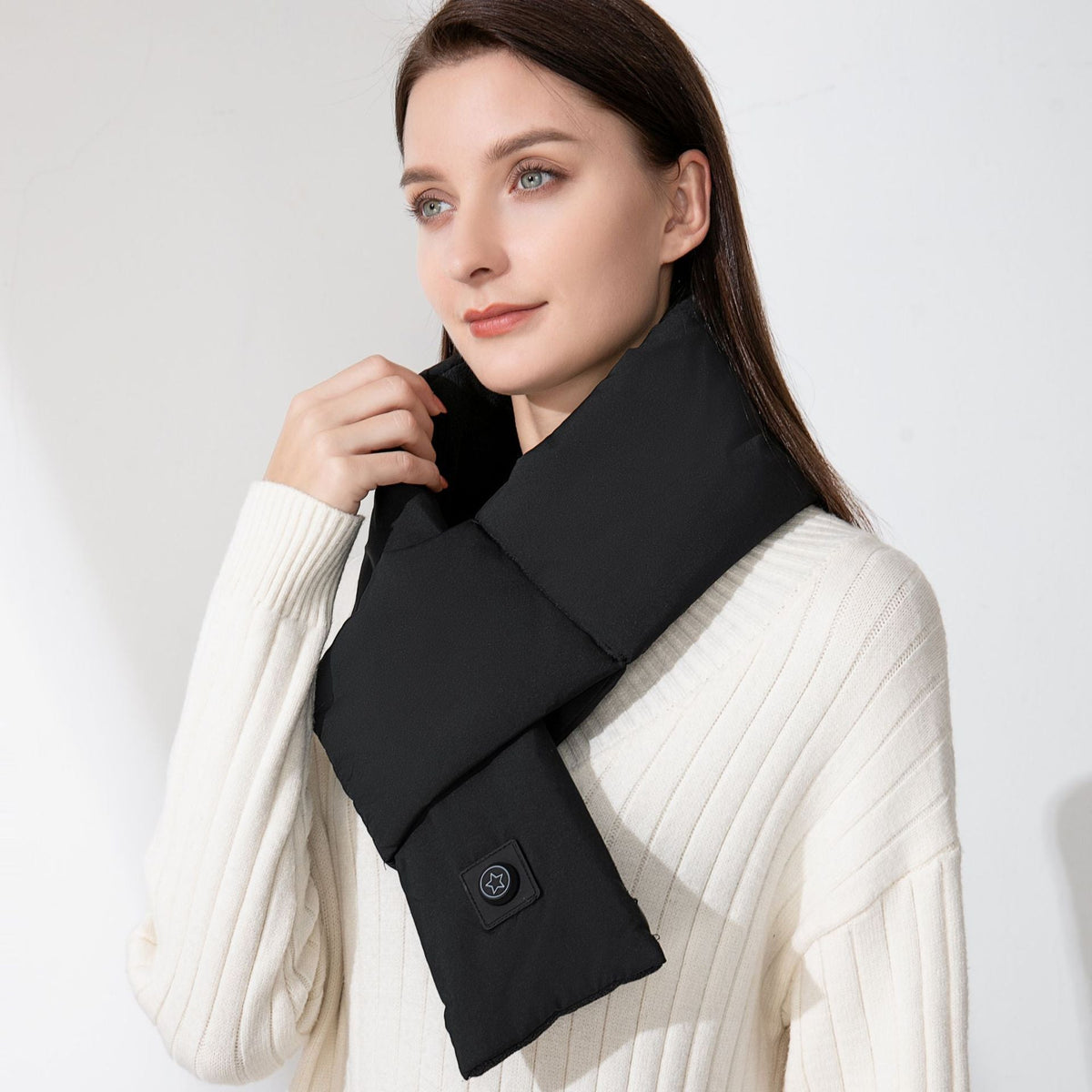 Heated Scarf with USB Connection, Neck Warmer, Adjustable Temperature, Soft Winter Neck Scarf for Women and Men | Sansoti