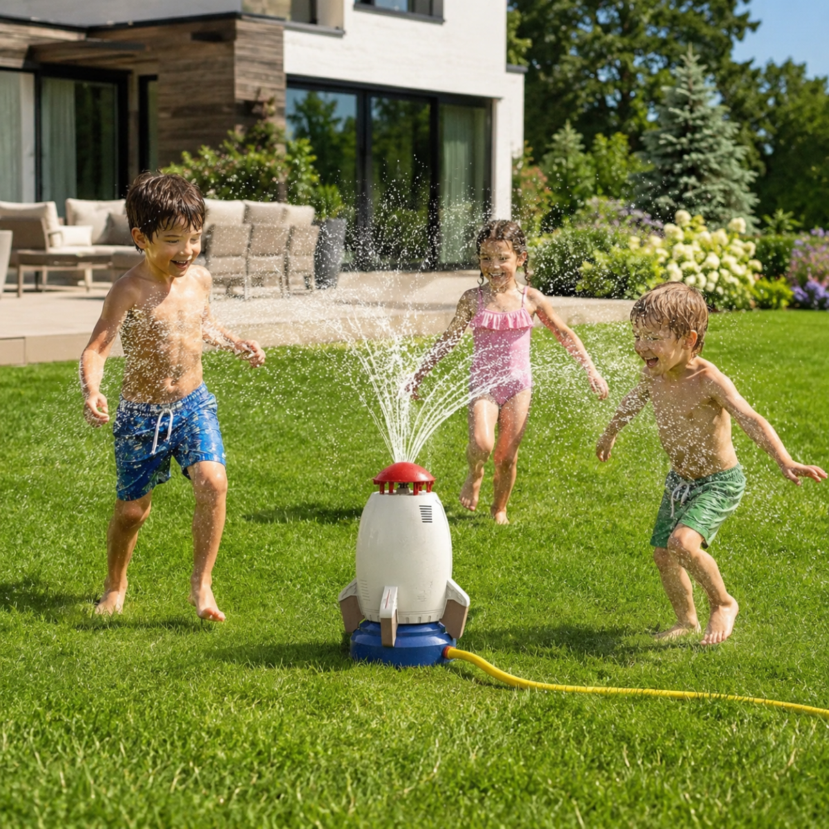 Watersproeier Raket 360° voor Kinderen – Veilig en Duurzaam voor Tuin of Strand | Sansoti