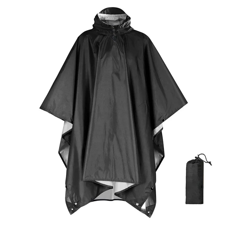 Waterdichte Regenponcho met Capuchon – 3-in-1 Outdoor Bescherming voor Wandelen Kamperen Tuin | Sansoti