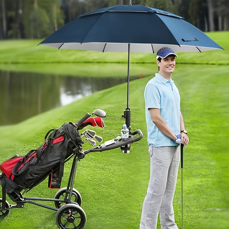 Extra-Large Automatic Umbrella with Vented Double Canopy, Wind-Resistant, for Golf, Walking, and Events | Sansoti