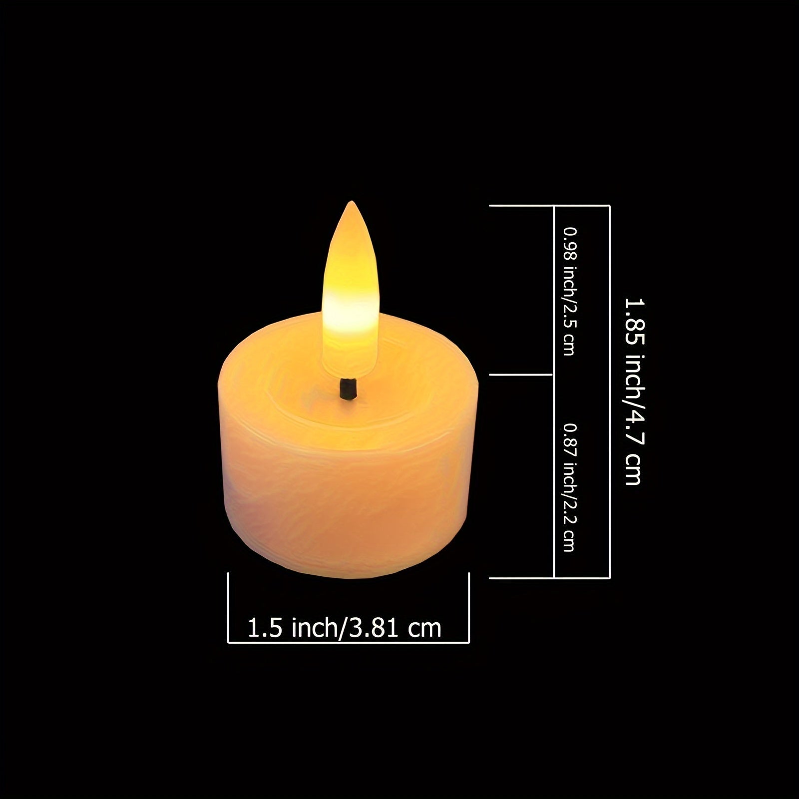 Vlamloze Theelichtjes Set LED Kunststof Met Afstandsbediening Timer Sfeerverlichting Woonkamer Tafeldecoratie Kaarsjes | Sansoti