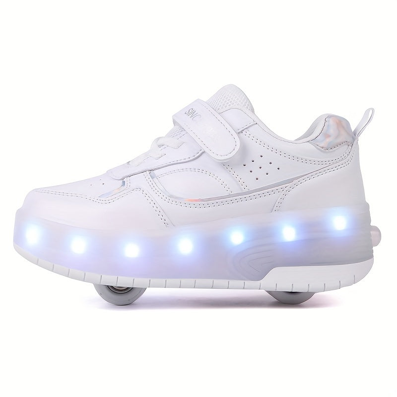 Rollerschoenen voor Kinderen met LED-verlichting – Sportieve Sneakers met Wieltjes – Comfortabel en Veilig – Maat 29-40 | Sansoti