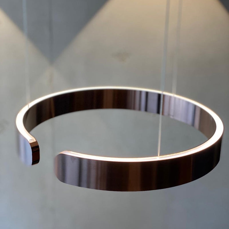 Runde LED-Hängeleuchte Verschiedene Größen Esstisch Wohnzimmer Design Ringlampe Modern | Restfield