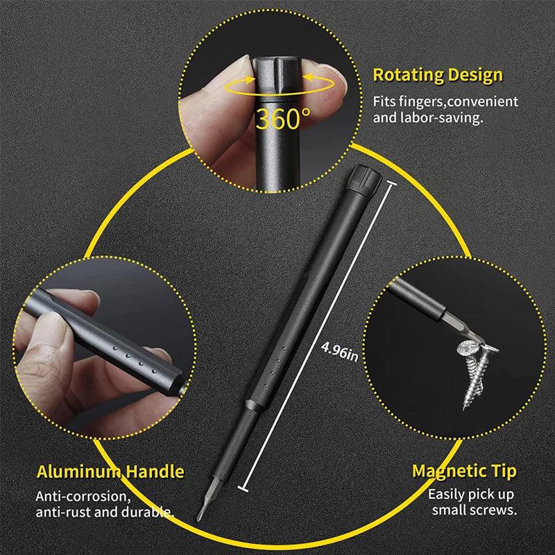 Schroevendraaier Set Precisie Magnetisch Chroom Vanadium Compact Met Opbergkoffer | Sansoti