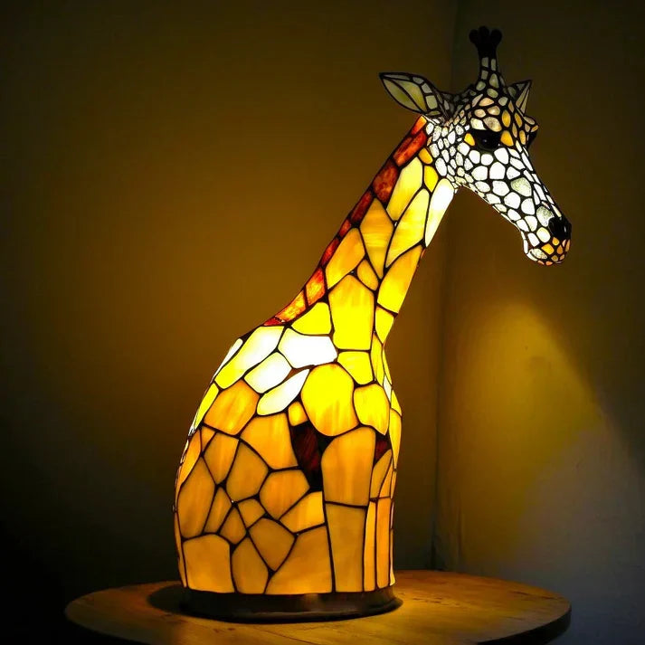 Decoratieve Dierenlamp 15 cm – Kunstlamp met LED-verlichting voor Kinderkamer, Woonkamer en Sfeerverlichting | Sansoti