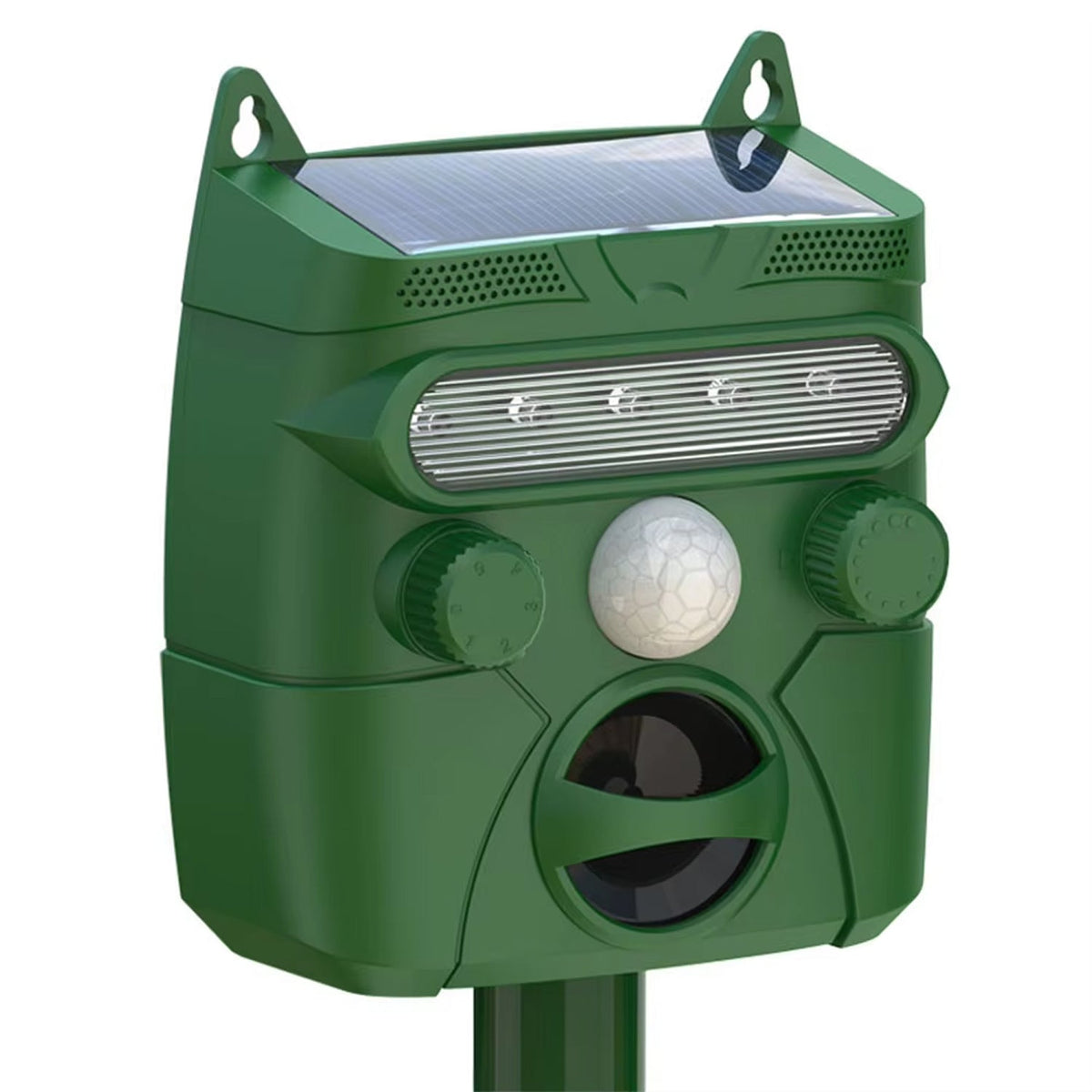 Solarbetriebener Tiervertreiber mit Ultraschallwellen für Garten, Terrasse und Einfahrt, Reichweite 110 m², wasserdicht IP65 | Sansoti