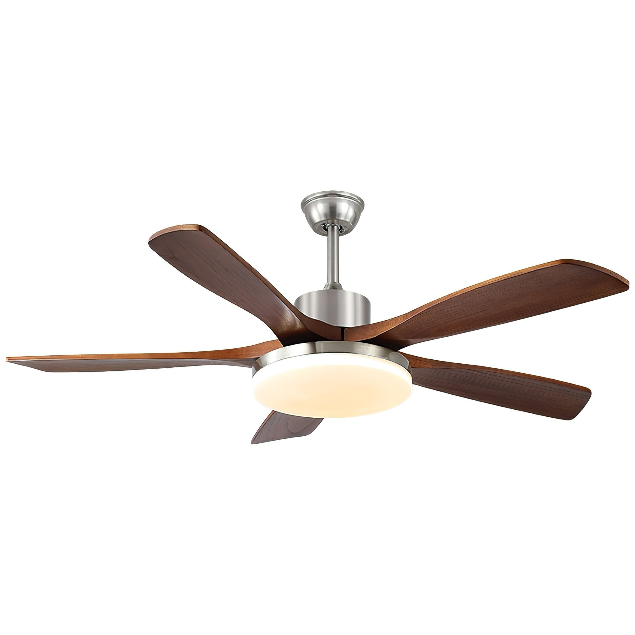 Moderne plafondventilator met verlichting – houtlook design voor ultiem comfort | Sansoti