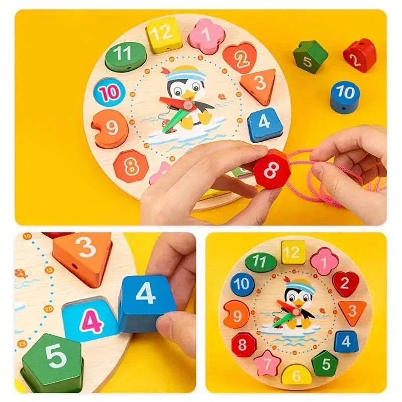 Wooden Activity Toy 5-in-1 Baby Motor Skills Sensory Montessori Developmental Play from 6 Months | Sansoti