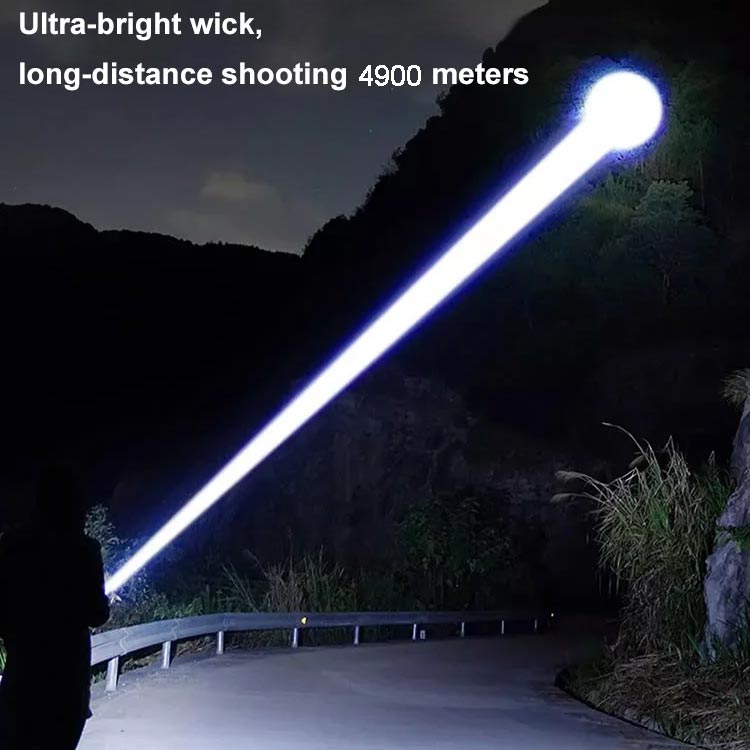 Leistungsstarke wiederaufladbare LED-Taschenlampe 7500 Lumen Wasserdicht IPX7 USB-C Camping Outdoor-Notbeleuchtung Taktisch | Sansoti